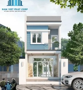 Mẫu thiết kế nhà phố 2 tầng với chi phí xây dựng dưới 1 tỷ