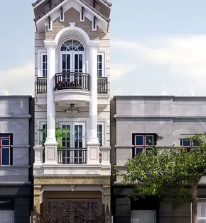 Mẫu thiết kế nhà phố 3 tầng mái thái