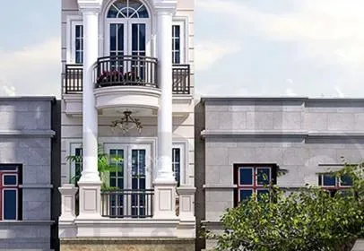 Mẫu thiết kế nhà phố 3 tầng mái thái