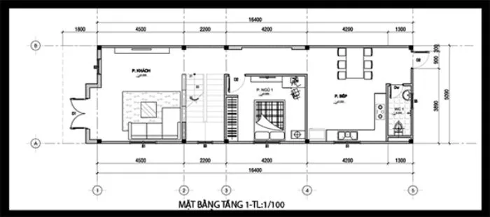 Thiết kế nhà 2 tầng 50m2 - 14