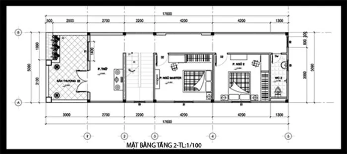 Thiết kế nhà 2 tầng 50m2 - 15