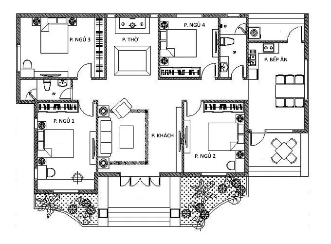 bản vẽ 2D mẫu