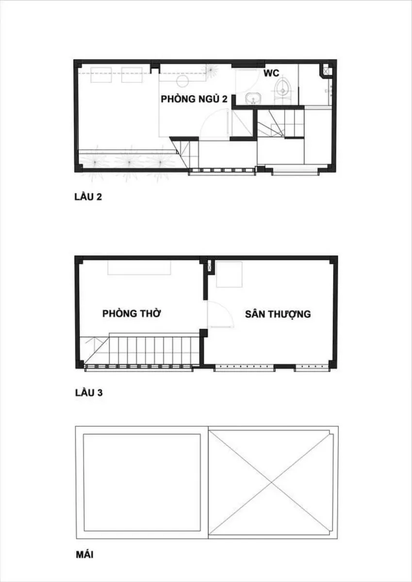 Thiết kế, thi công nhà có diện tích nhỏ 7x4 - 3