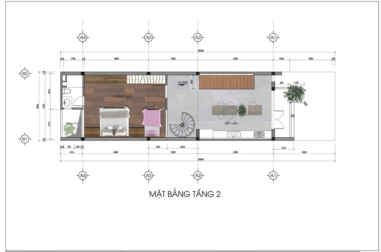 Dự án xây nhà trọn gói diện tích 5x20 tại Gò Vấp